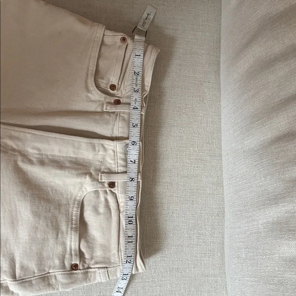 Buck Mason Women's Cream Straight Leg Jeans (Rider Jeans) - Size 26 - Picture 4 of 6